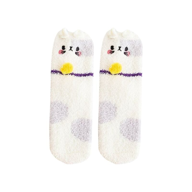 My Socks Violet / 36-40 Chausson Chaussette Chat