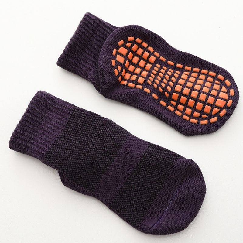 My Socks Violet Foncé / Unique Chaussette Antidérapante Trampoline