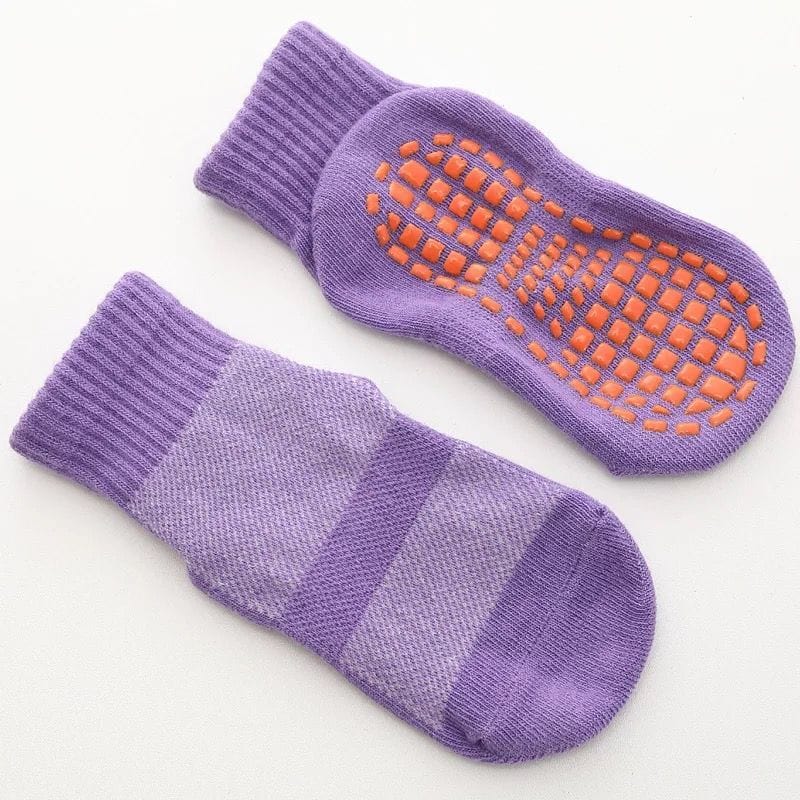 My Socks Violet / Unique Chaussette Antidérapante Trampoline