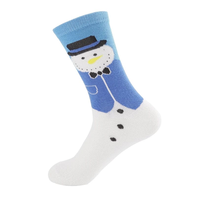 MySocks Chaussettes Bleu / Unique Bonhomme De Neige Chaussettes