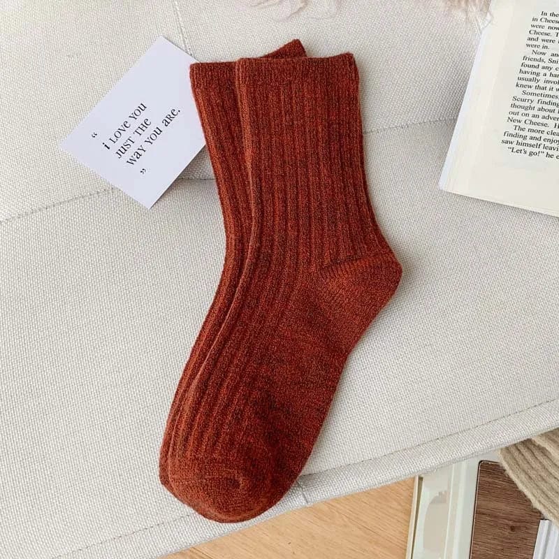 MySocks Chaussettes Rouge / 35-40 Cachemire Chaussette