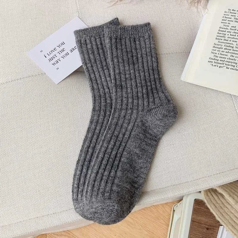 MySocks Chaussettes Gris / 35-40 Cachemire Chaussette