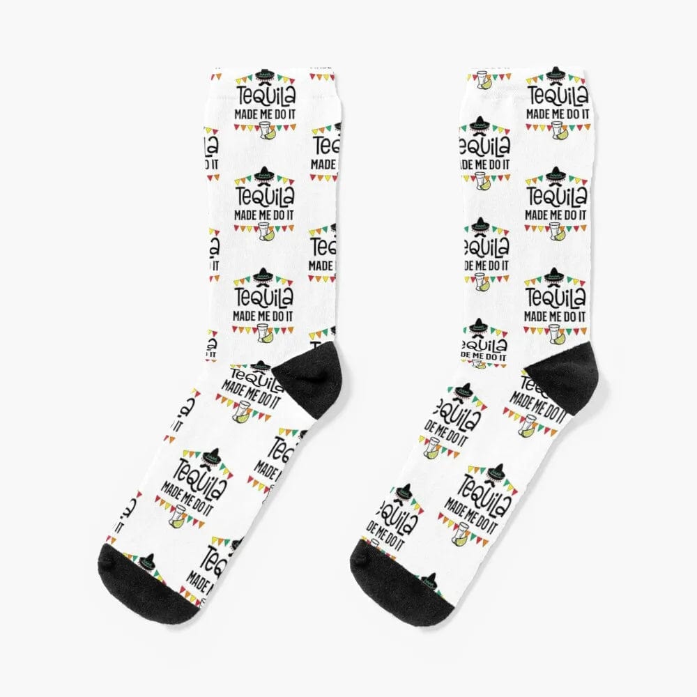 MySocks Chaussettes Blanc / Unique Chaussette Alcool