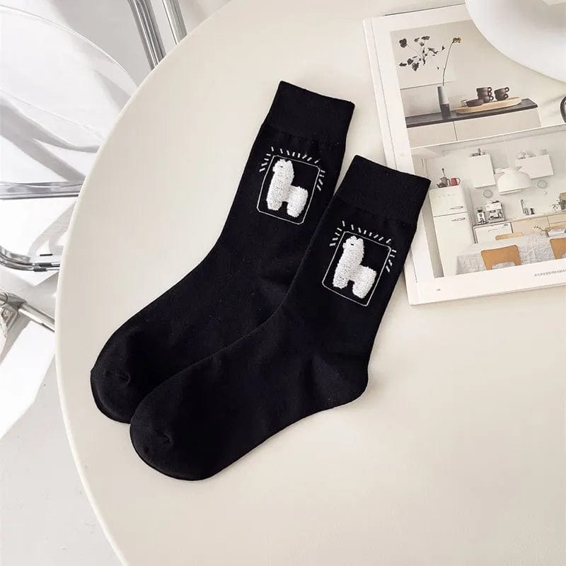 MySocks Chaussettes Noir / Unique Chaussette Alpaga