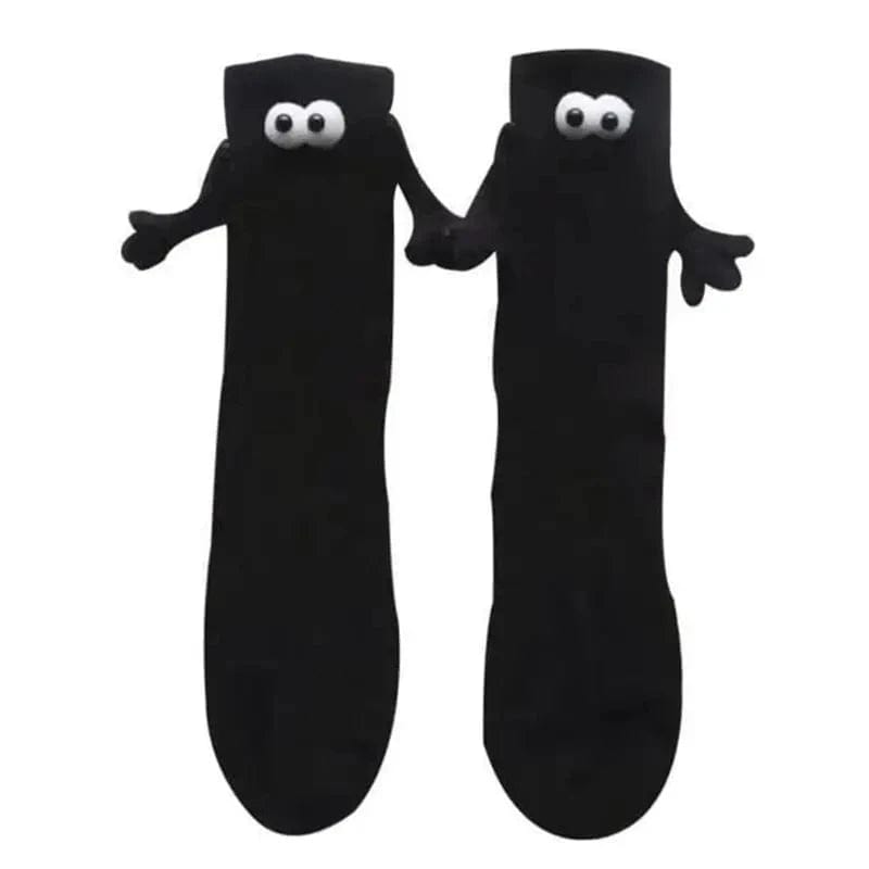 MySocks Chaussettes Noir / Unique Chaussette Assortie Couple