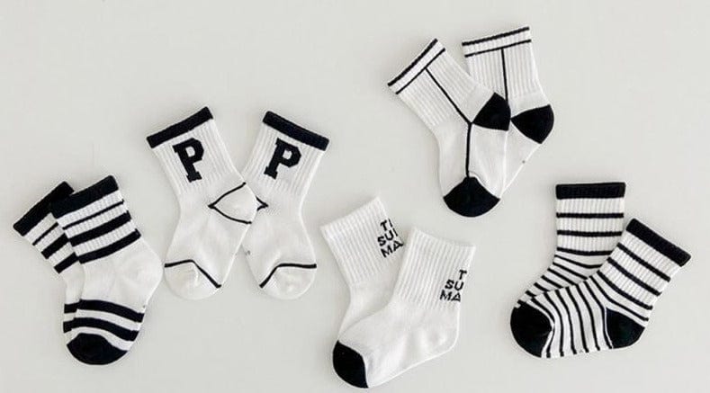 MySocks Chaussettes Noir / 0 à 6 Mois Chaussette Bébé Garçon