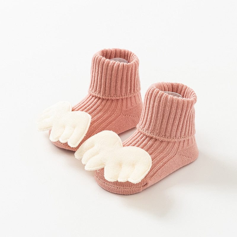 MySocks Chaussettes Rose / 0 à 6 Mois Chaussette Bouclette Bébé