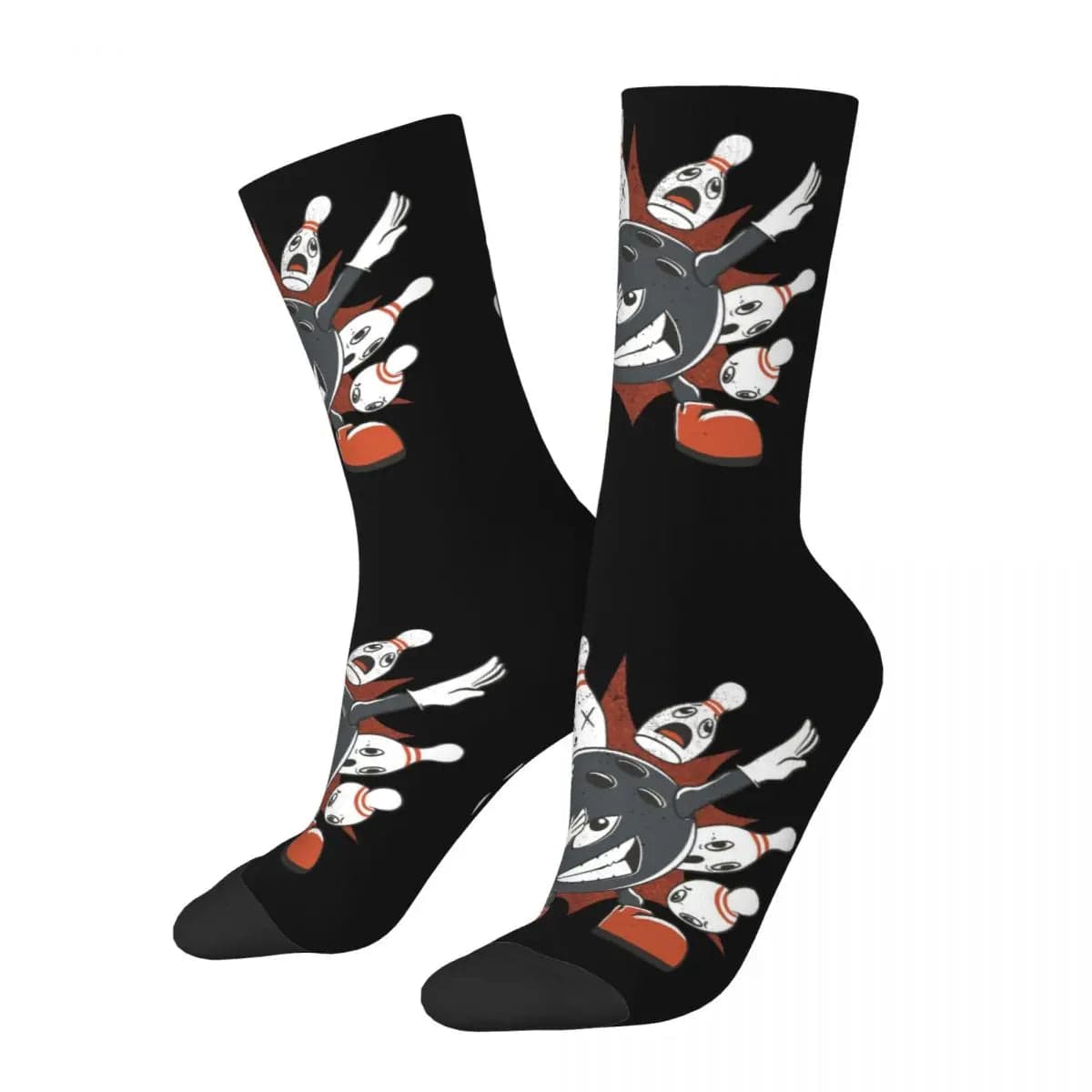 MySocks Chaussettes Noir / Unique Chaussette Bowling