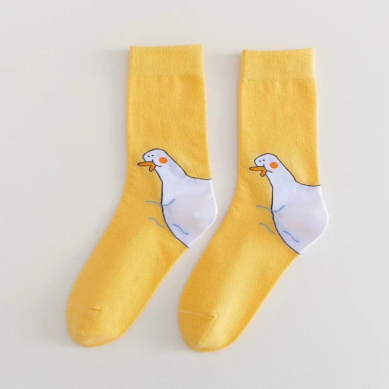 MySocks Chaussettes Jaune / 35-40 Chaussette Canard