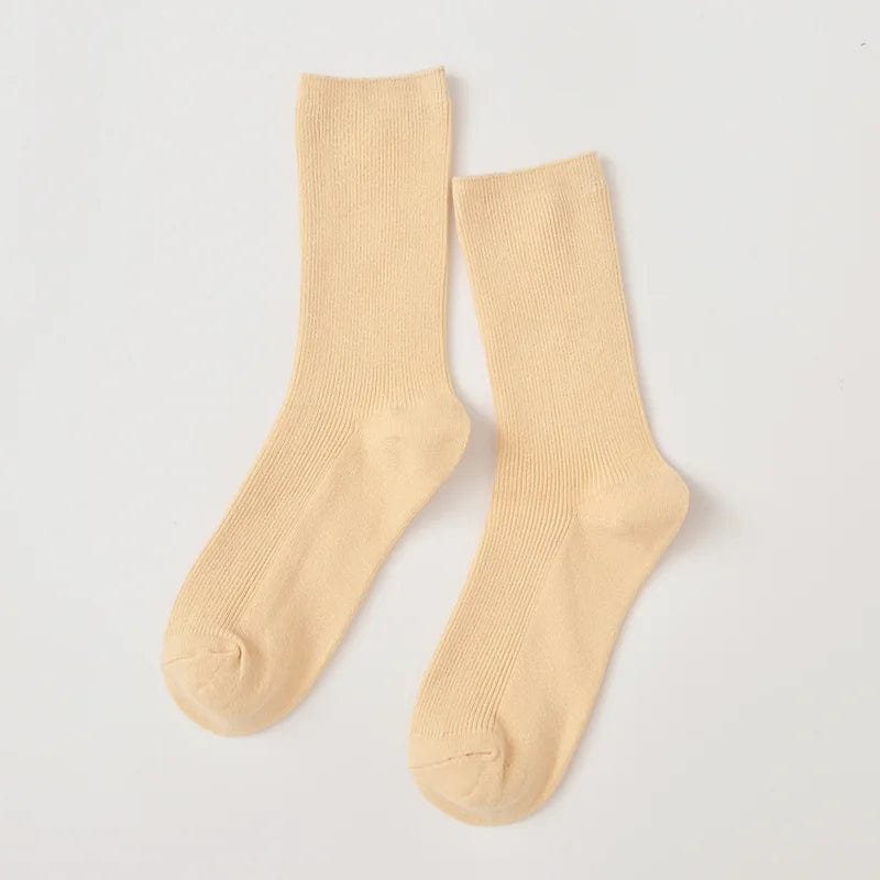 MySocks Chaussettes Beige / 35-40 Chaussette Couleur