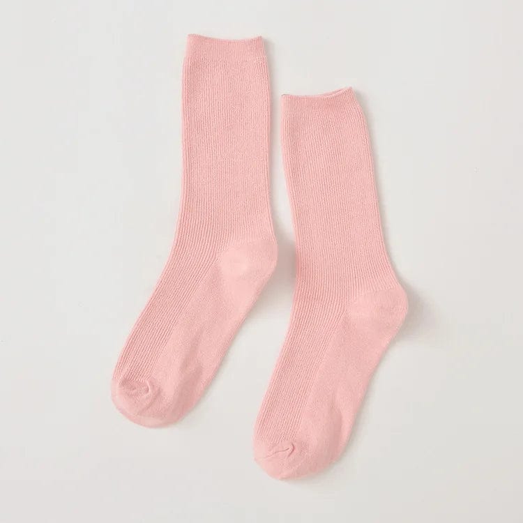 MySocks Chaussettes Rose / 35-40 Chaussette Couleur