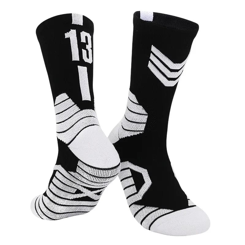 MySocks Chaussettes Noir & Blanc -13 / 38-46 Chaussette De Basket