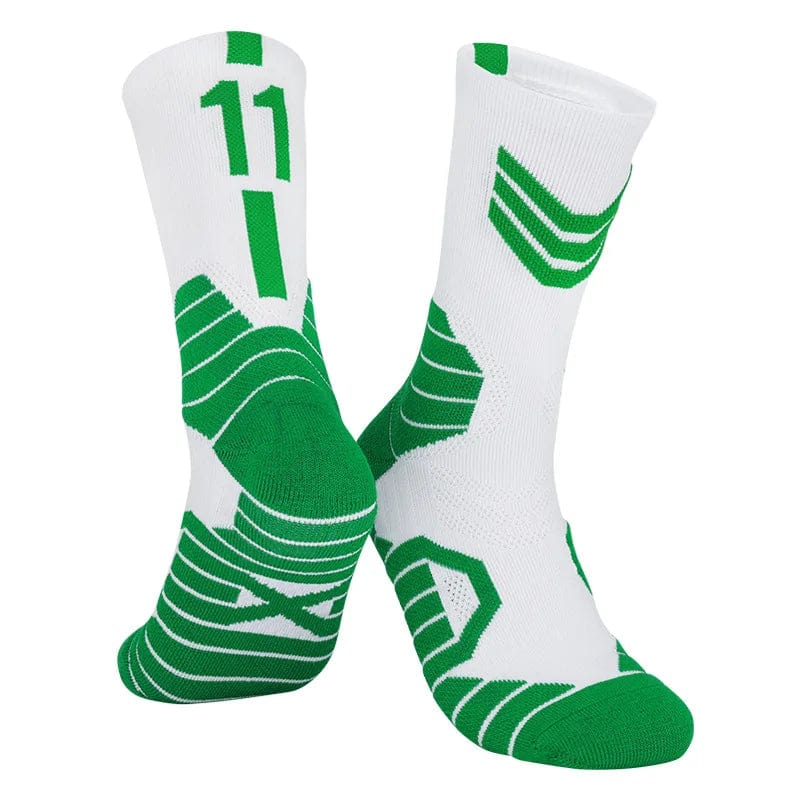 MySocks Chaussettes Vert - 11 / 38-46 Chaussette De Basket