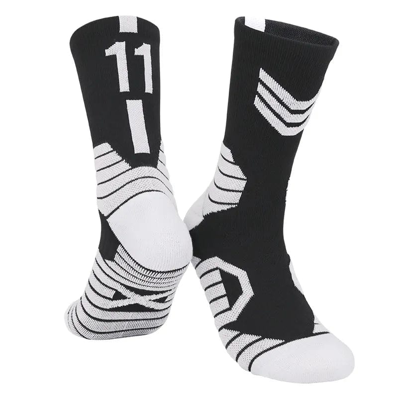 MySocks Chaussettes Noir & Blanc -11 / 38-46 Chaussette De Basket