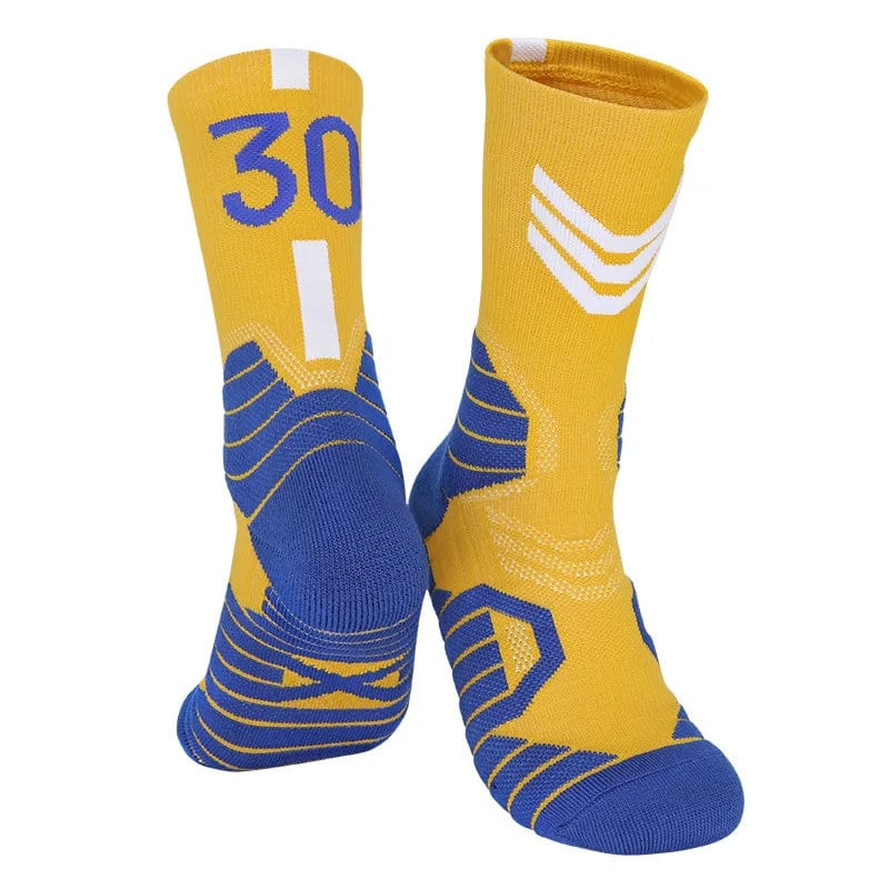 MySocks Chaussettes Jaune - 30 / 38-46 Chaussette De Basket