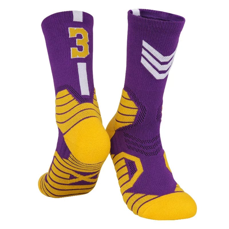 MySocks Chaussettes Violet - 3 / 38-46 Chaussette De Basket