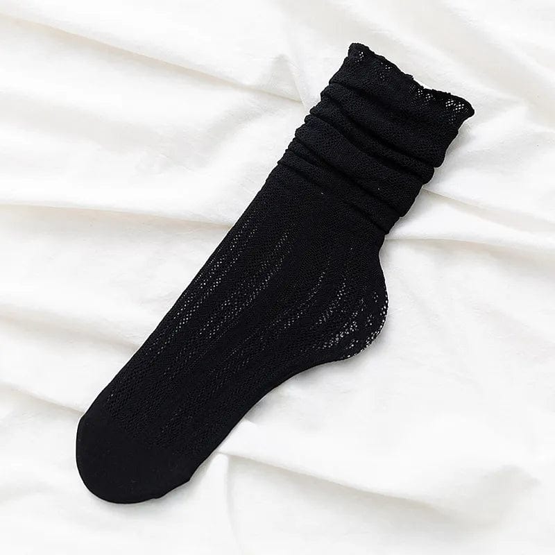 MySocks Chaussettes Noir / 30-37 Chaussette Dentelle Femme