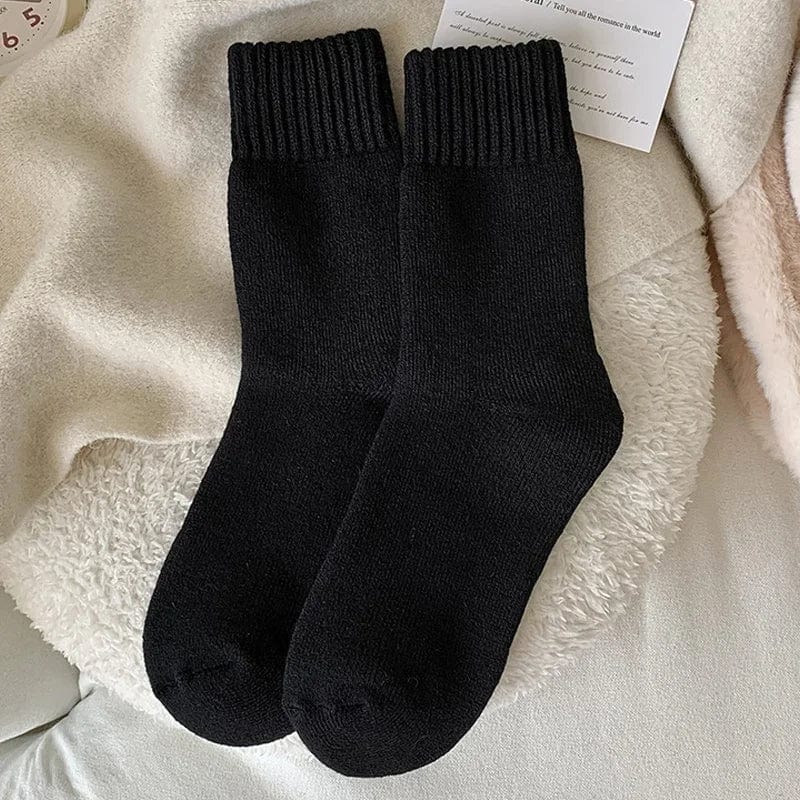 MySocks Chaussettes Noir / Unique Chaussette Femme Hiver