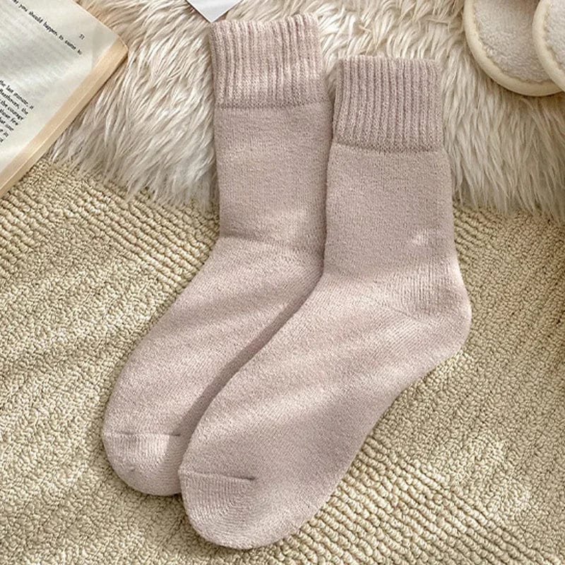 MySocks Chaussettes Kaki / Unique Chaussette Femme Hiver