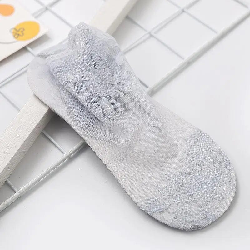 MySocks Chaussettes Gris / Unique Chaussette Femme Sexy