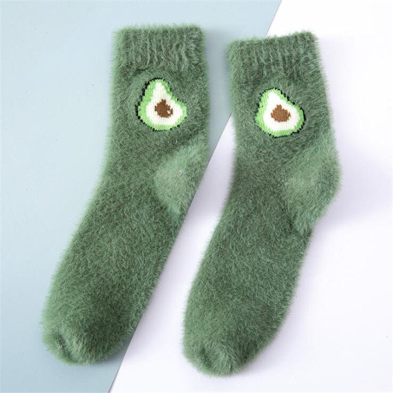 MySocks Chaussettes Avocat / 35-39 Chaussette Fruits