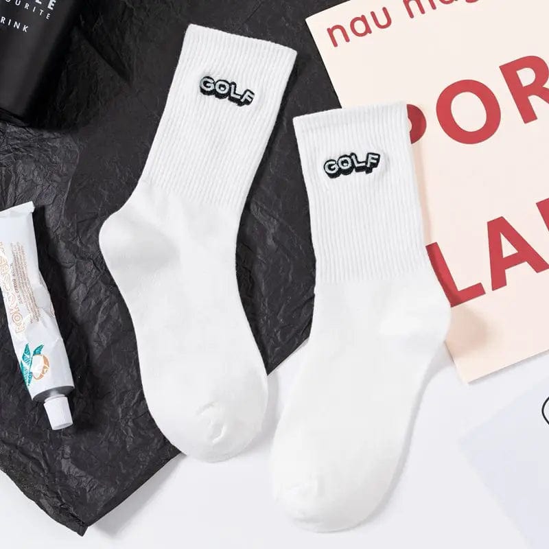 MySocks Chaussettes Blanc / 35-43 Chaussette Golf