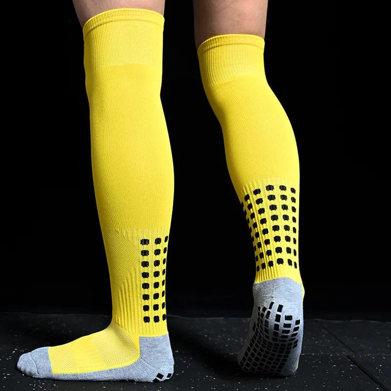 MySocks Chaussettes Jaune / 38-46 Chaussette Haute Antidérapante