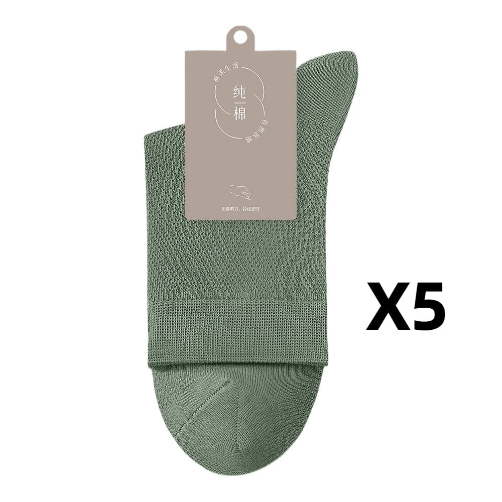 MySocks Chaussettes Vert / 39-45 Chaussette Haute Homme