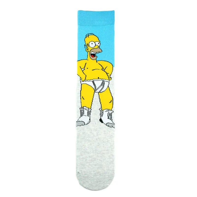 MySocks Chaussettes Slip / 38-44 Chaussette Homer Simpson