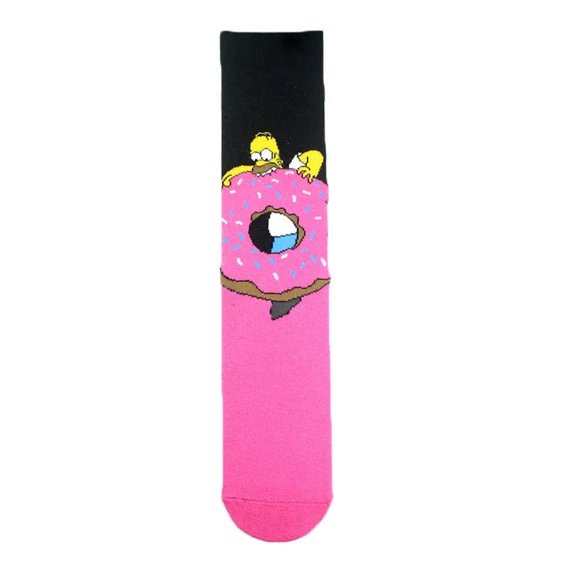 MySocks Chaussettes Donut / 38-44 Chaussette Homer Simpson