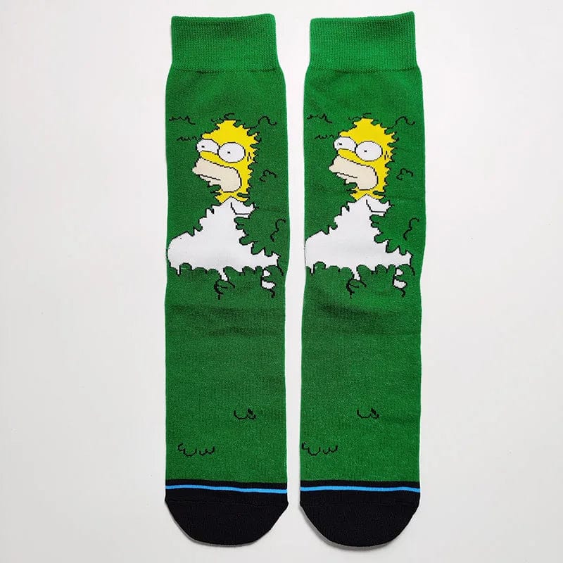 MySocks Chaussettes Mème Buisson / 38-44 Chaussette Homer Simpson