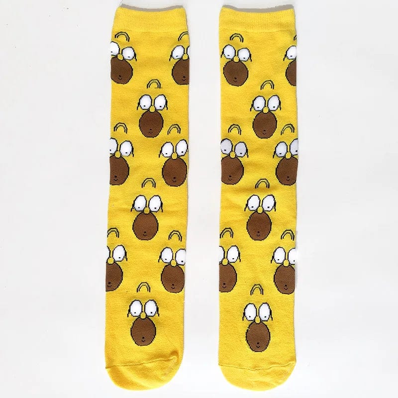 MySocks Chaussettes Tête / 38-44 Chaussette Homer Simpson