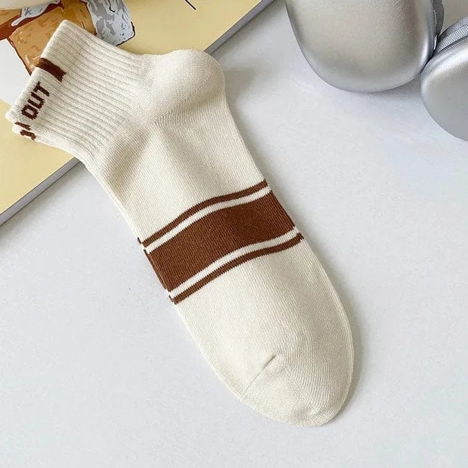 MySocks Chaussettes Style 2 / Unique Chaussette Homme Beige