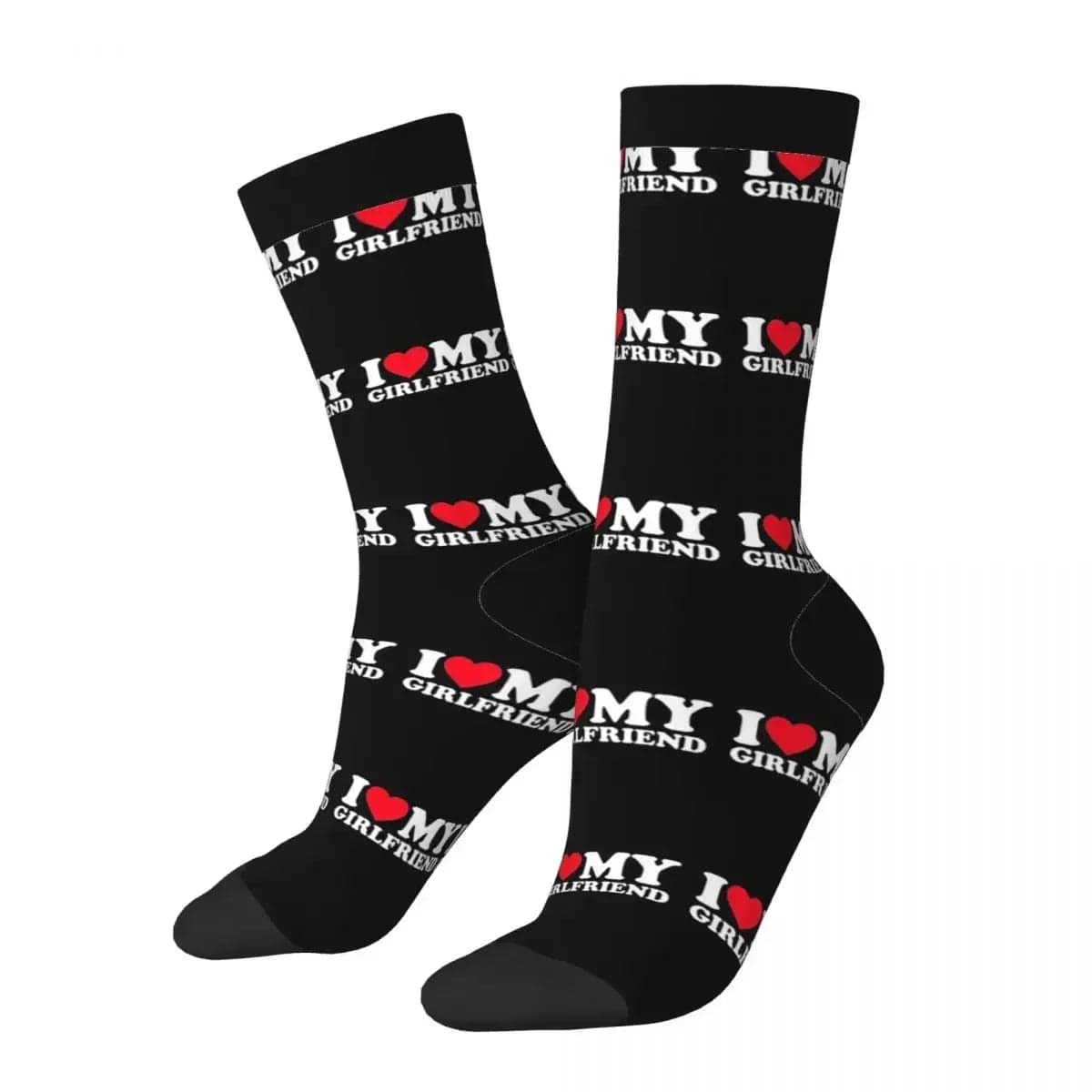 MySocks Chaussettes Noir / Unique Chaussette Homme Saint Valentin