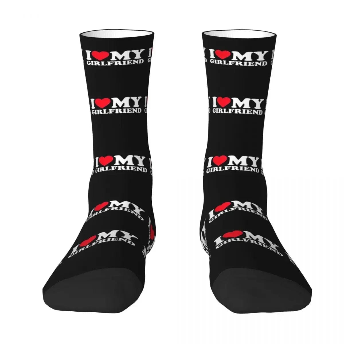 MySocks Chaussettes Noir / Unique Chaussette Homme Saint Valentin