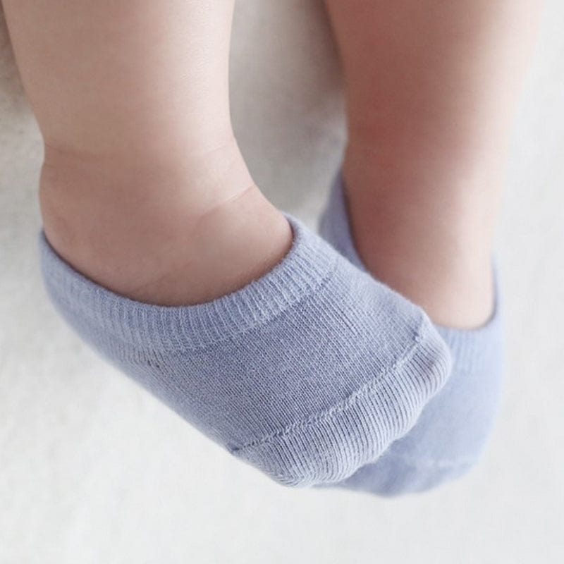 MySocks Chaussettes 4 Paires - Bleu / 0 à 3 Mois Chaussette Invisible Bébé