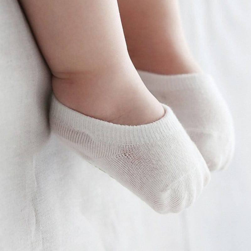 MySocks Chaussettes 5 Paires - Blanc / 0 à 3 Mois Chaussette Invisible Bébé