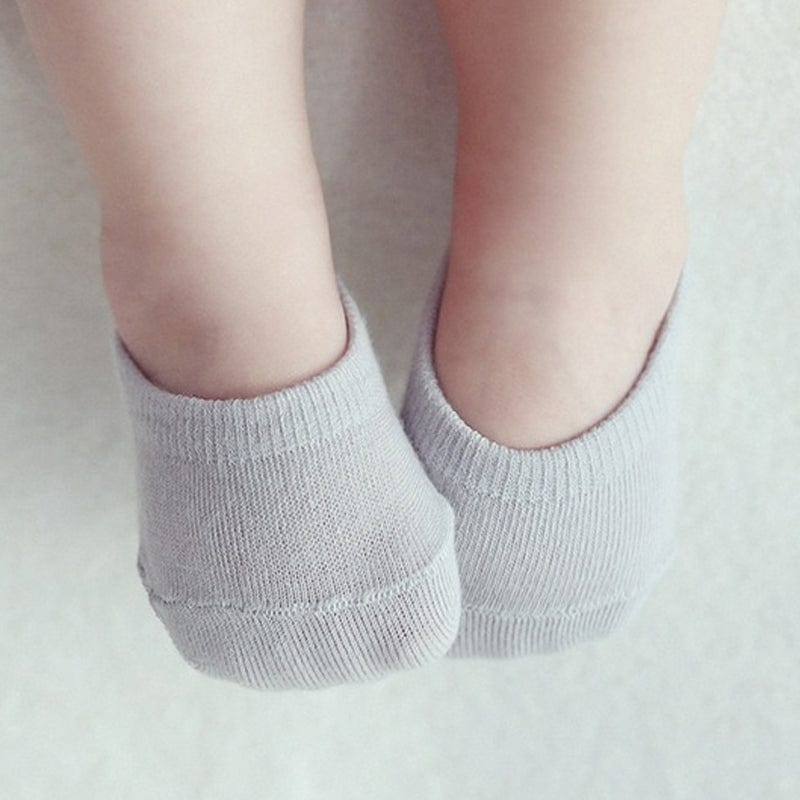 MySocks Chaussettes 5 Paires - Gris / 0 à 3 Mois Chaussette Invisible Bébé