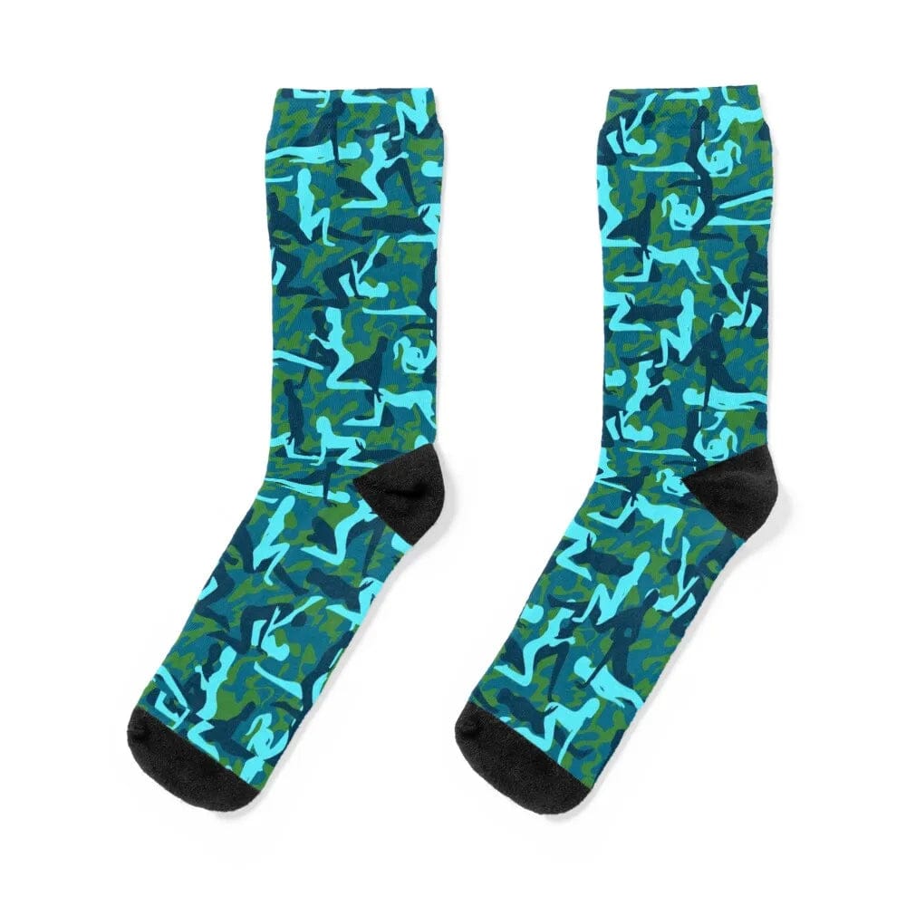 MySocks Chaussettes Bleu / Unique Chaussette Kamasutra