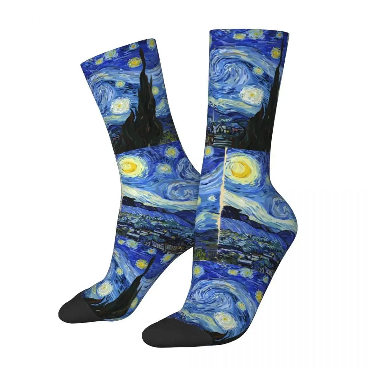 MySocks Chaussettes Bleu / Unique Chaussette La Nuit Étoilée