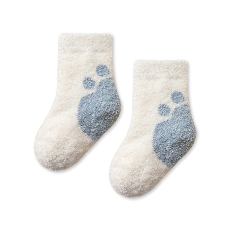 MySocks Chaussettes Blanc 2 / 0 à 12 Mois Chaussette Laine Bébé