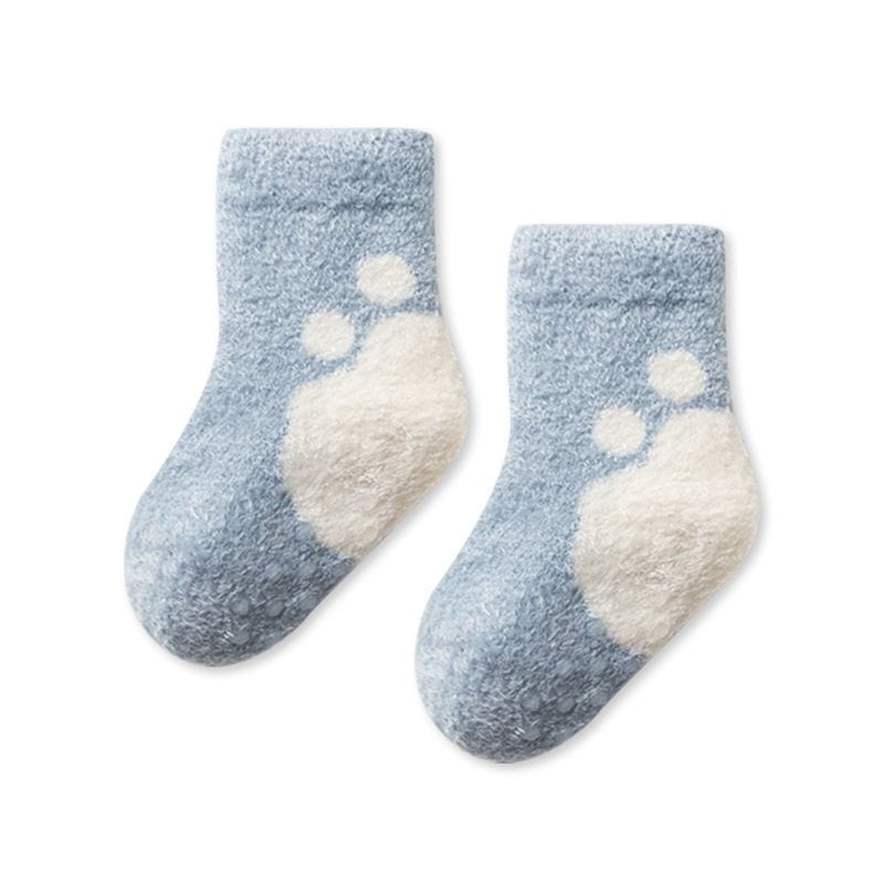 MySocks Chaussettes Bleu / 0 à 12 Mois Chaussette Laine Bébé