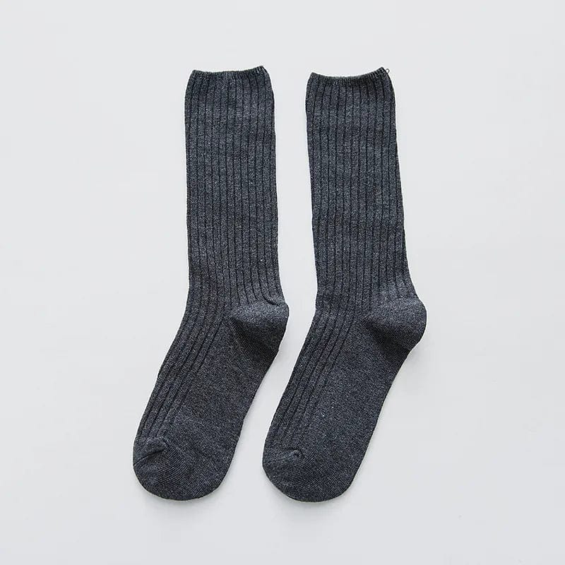 MySocks Chaussettes Gris / Unique Chaussette Lin Femme