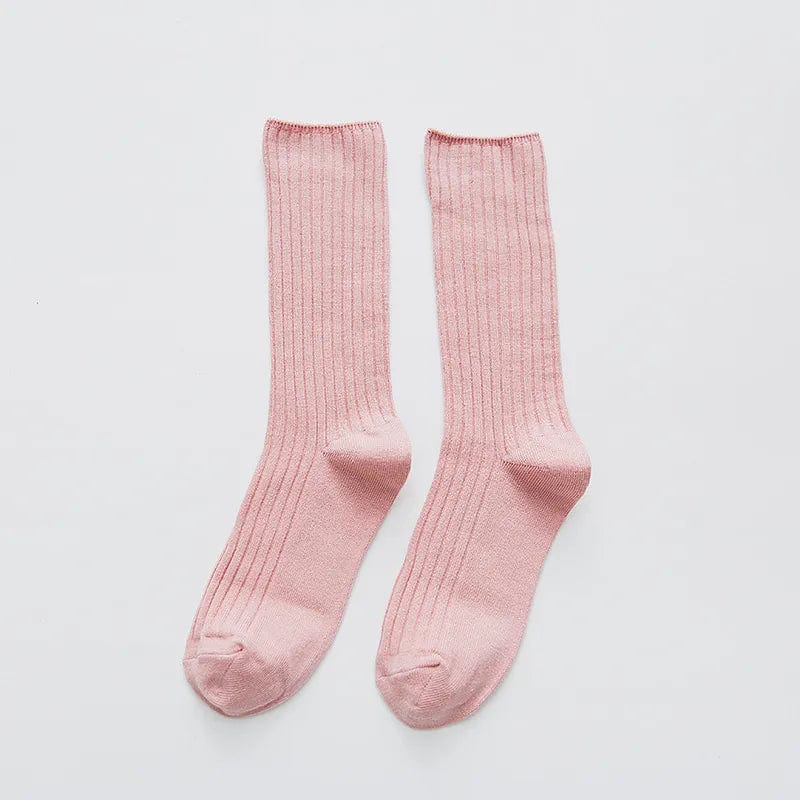 MySocks Chaussettes Rose / Unique Chaussette Lin Femme