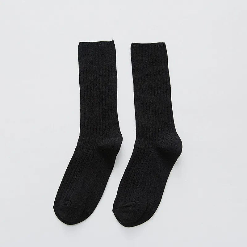 MySocks Chaussettes Noir / Unique Chaussette Lin Femme