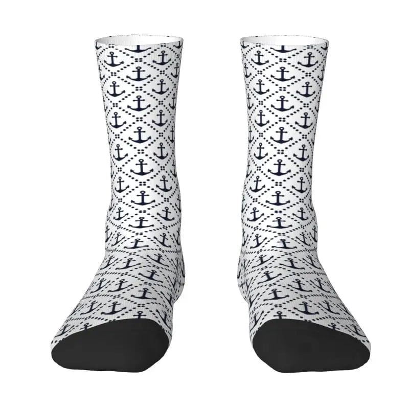 MySocks Chaussettes Blanc / Unique Chaussette Marin