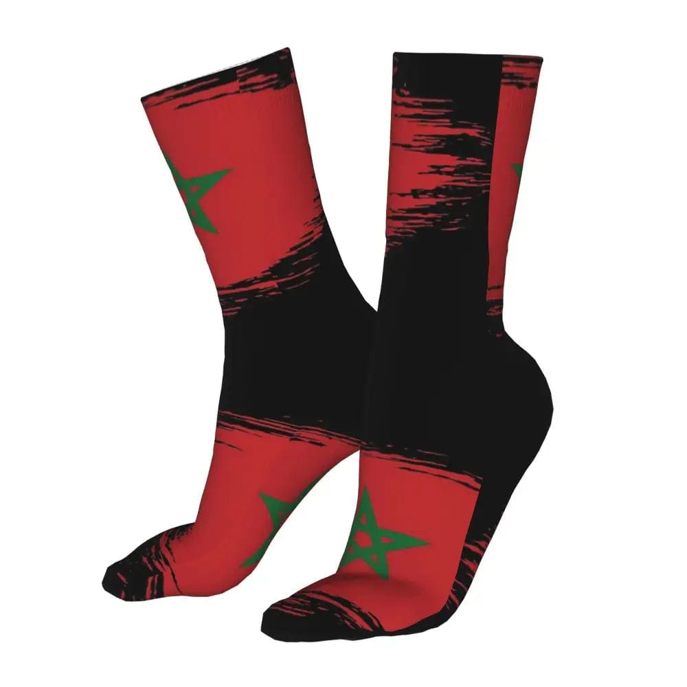 MySocks Chaussettes Noir & Rouge / Unique Chaussette Maroc