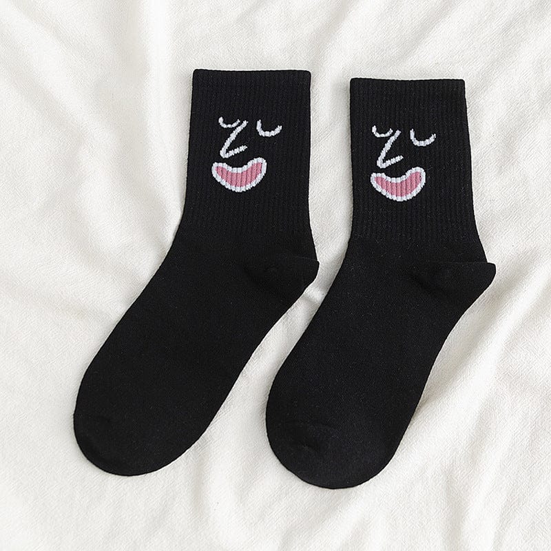 MySocks Chaussettes Noir - Mmmh... / 35-44 Chaussette Marrante