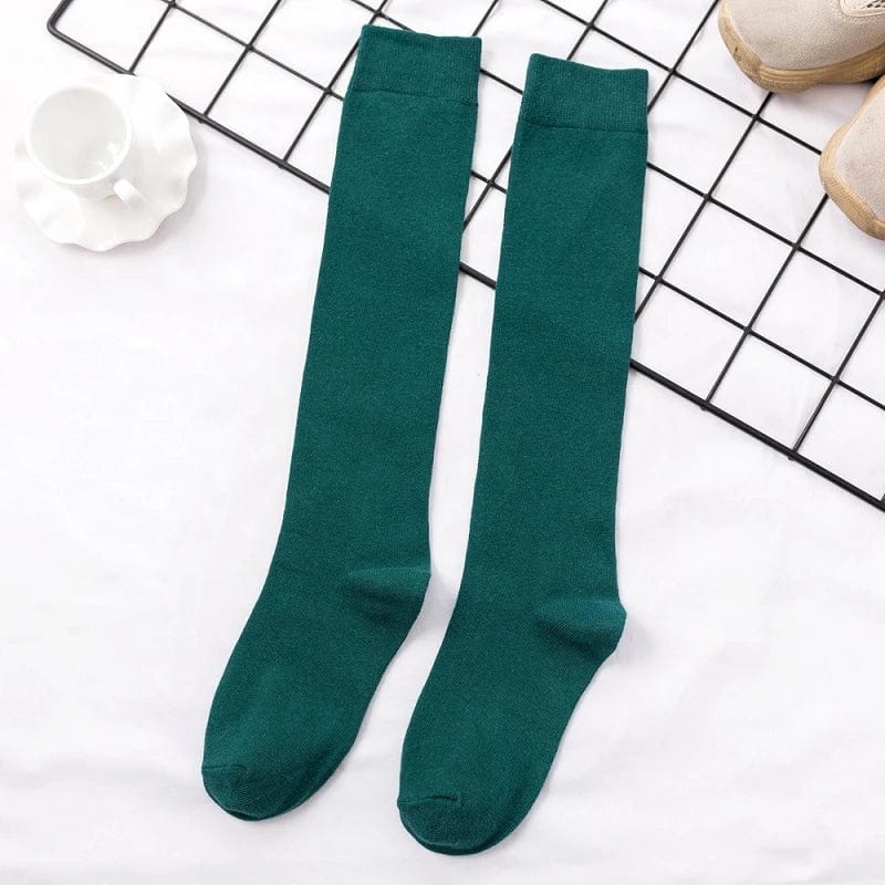 MySocks Chaussettes Vert / 35-40 Chaussette Montante Femme