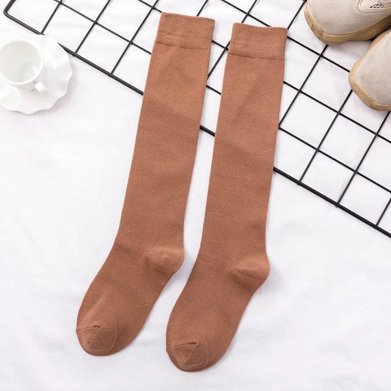 MySocks Chaussettes Marron / 35-40 Chaussette Montante Femme